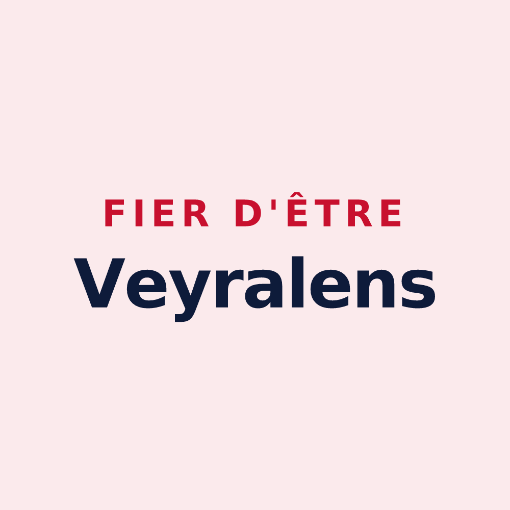 Magnet « Fier d'être Veyralens » — design pour Veyreau