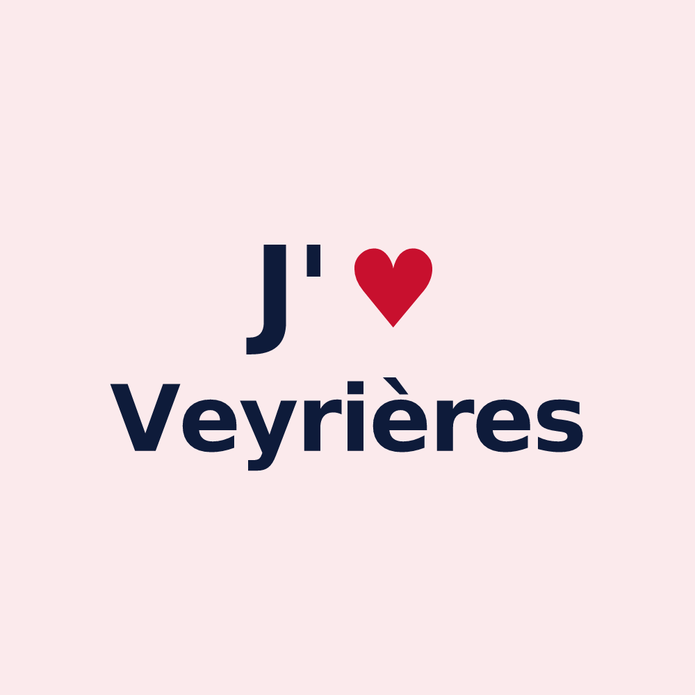 Magnet personnalisé Veyrières — design J'aime Veyrières