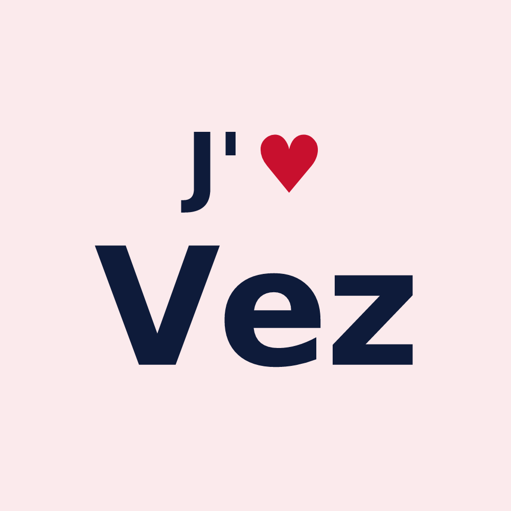 Magnet personnalisé Vez — design J'aime Vez