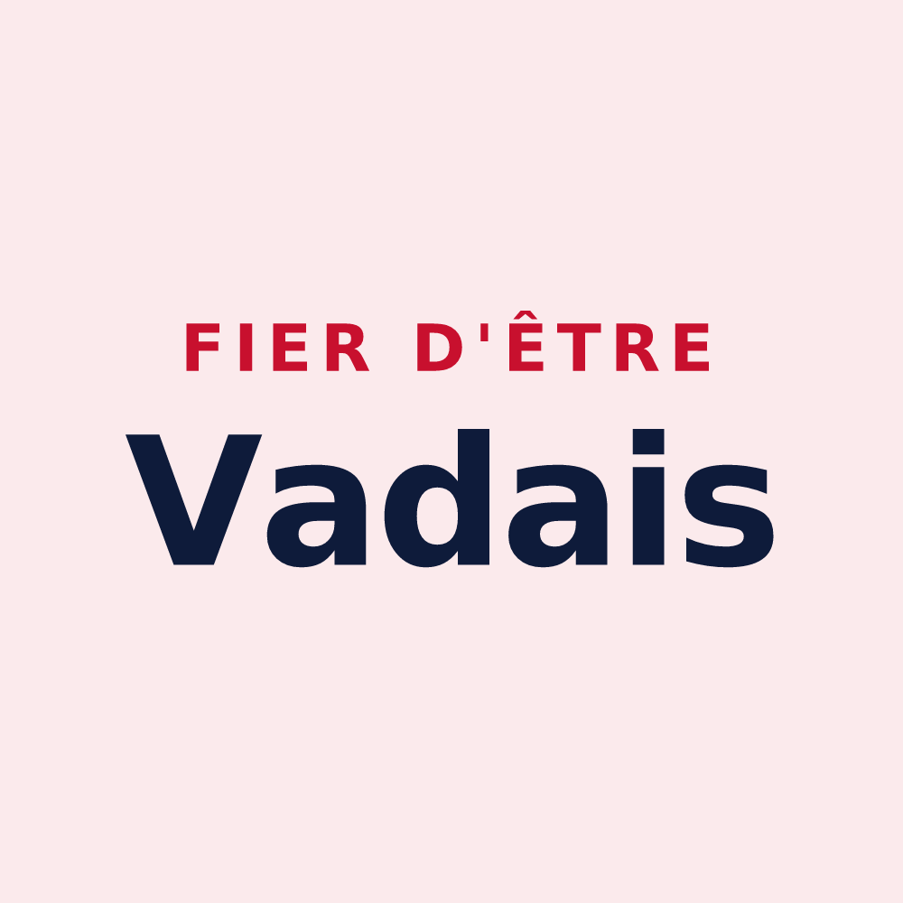 Magnet « Fier d'être Vadais » — design pour Vez
