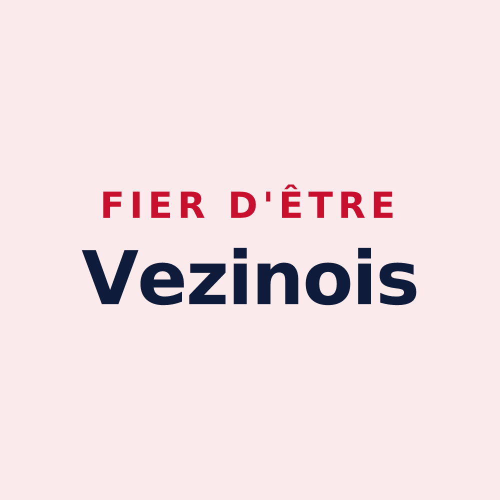 Magnet « Fier d'être Vezinois » — design pour Vezin-le-Coquet