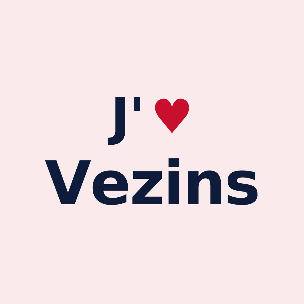 Magnet personnalisé Vezins — design J'aime Vezins