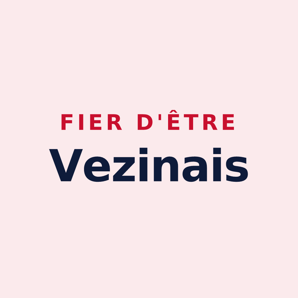 Magnet « Fier d'être Vezinais » — design pour Vezins