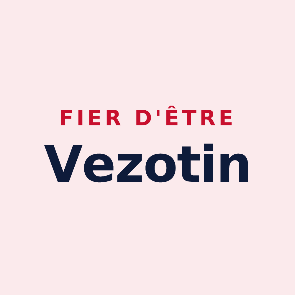 Magnet « Fier d'être Vezotin » — design pour Vezot