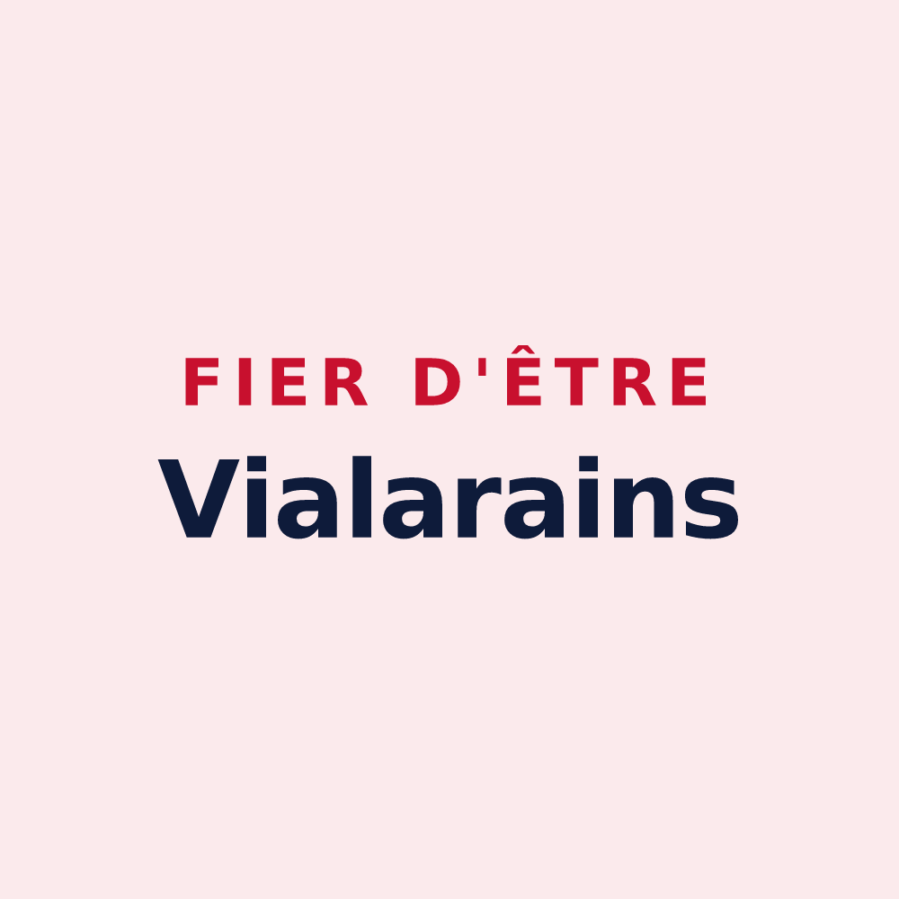 Magnet « Fier d'être Vialarains » — design pour Viala-du-Tarn