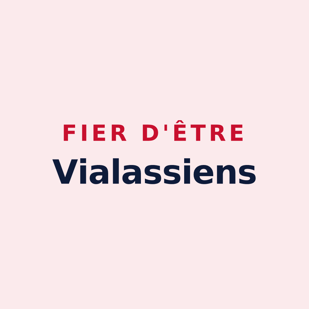Magnet « Fier d'être Vialassiens » — design pour Vialas
