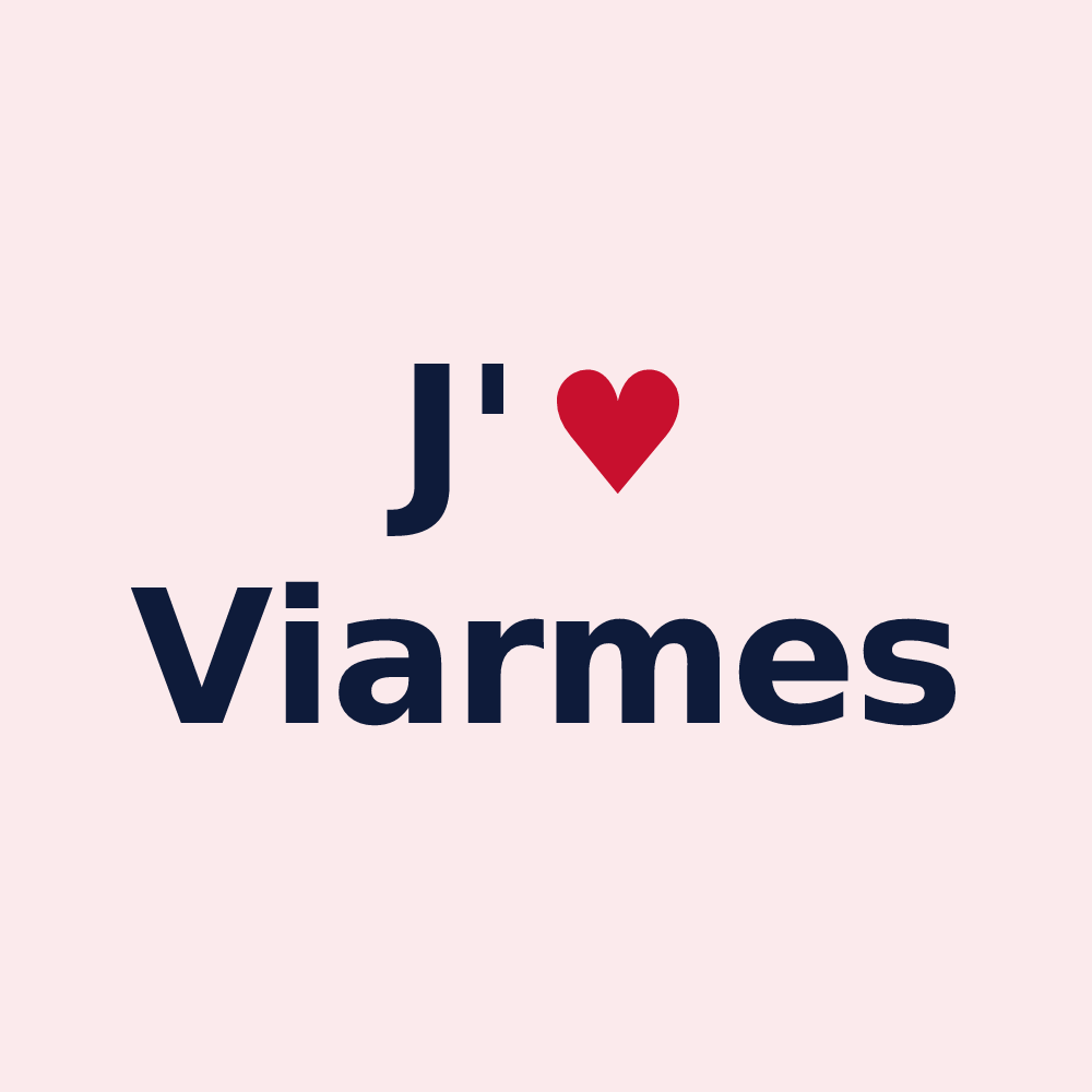 Magnet personnalisé Viarmes — design J'aime Viarmes