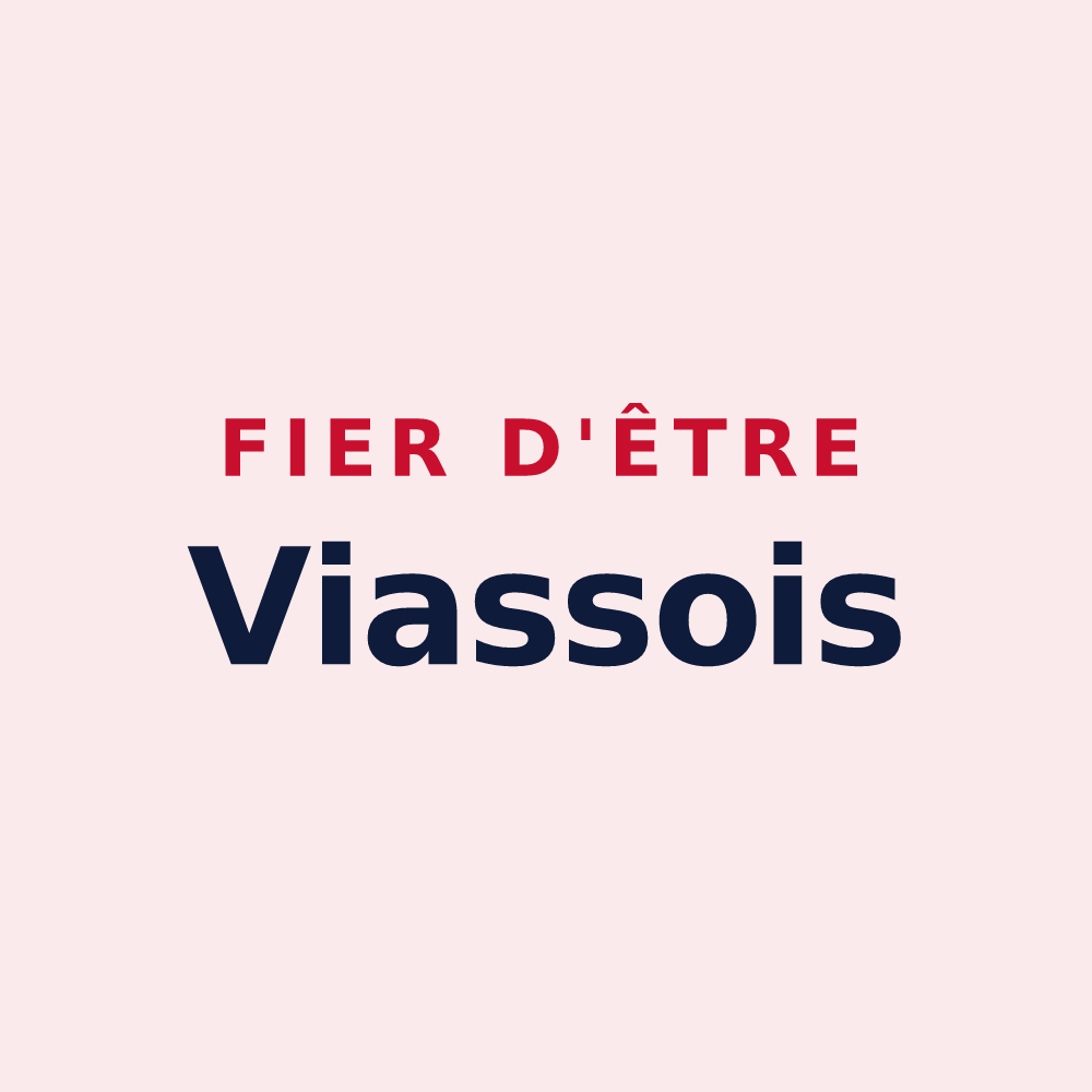 Magnet « Fier d'être Viassois » — design pour Vias