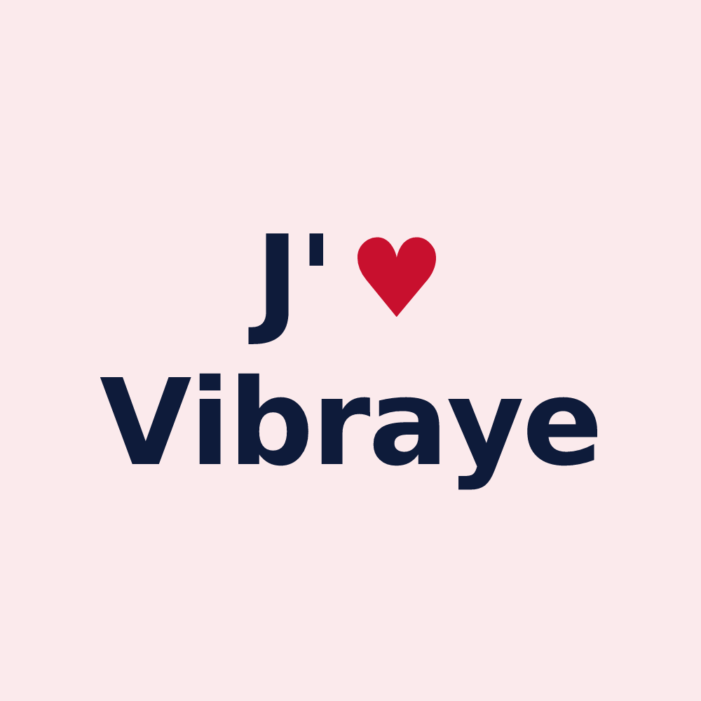 Magnet personnalisé Vibraye — design J'aime Vibraye