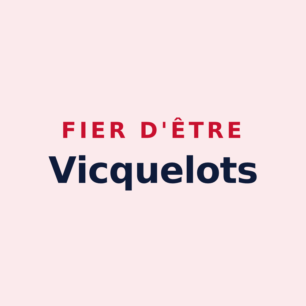 Magnet « Fier d'être Vicquelots » — design pour Vicq