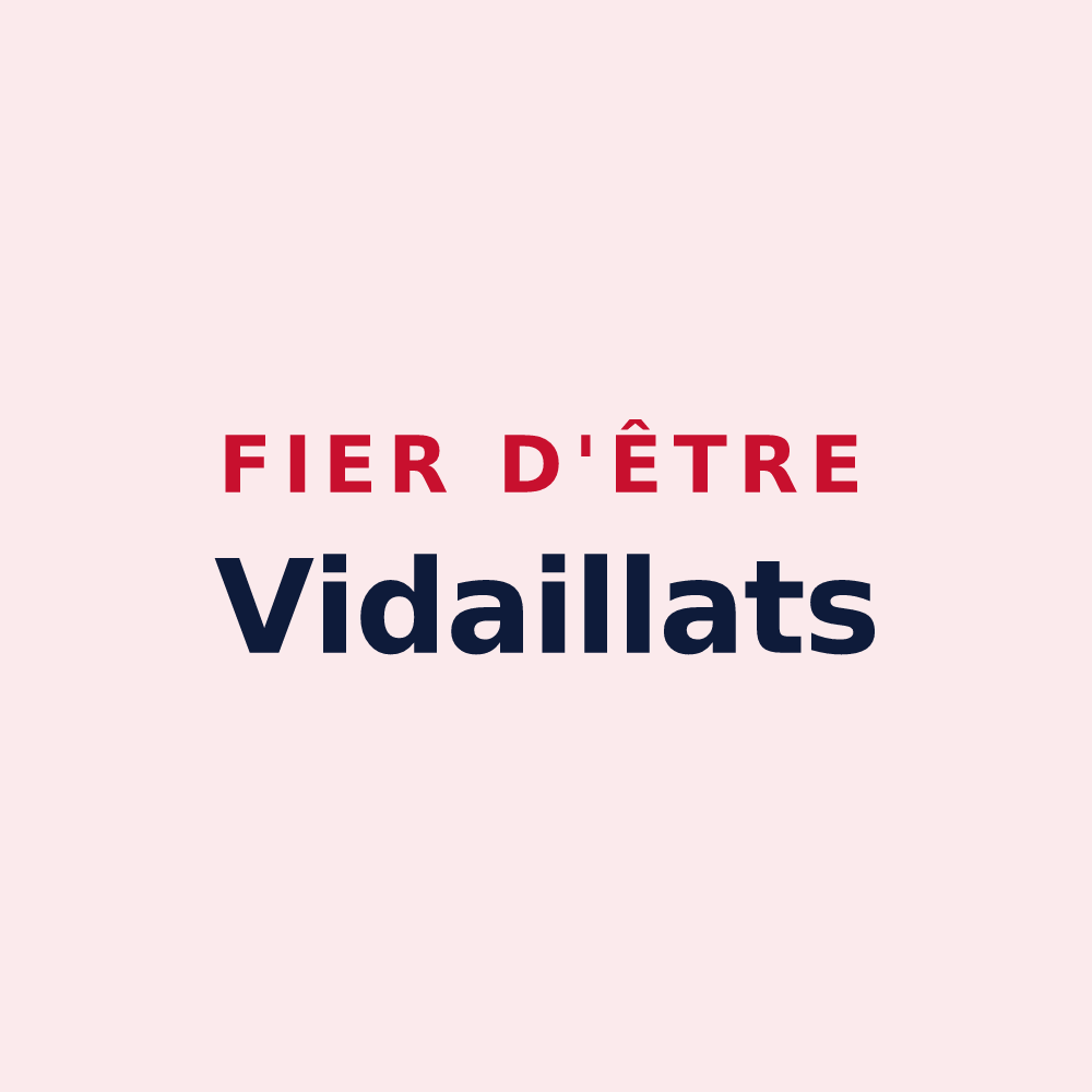 Magnet « Fier d'être Vidaillats » — design pour Vidaillat
