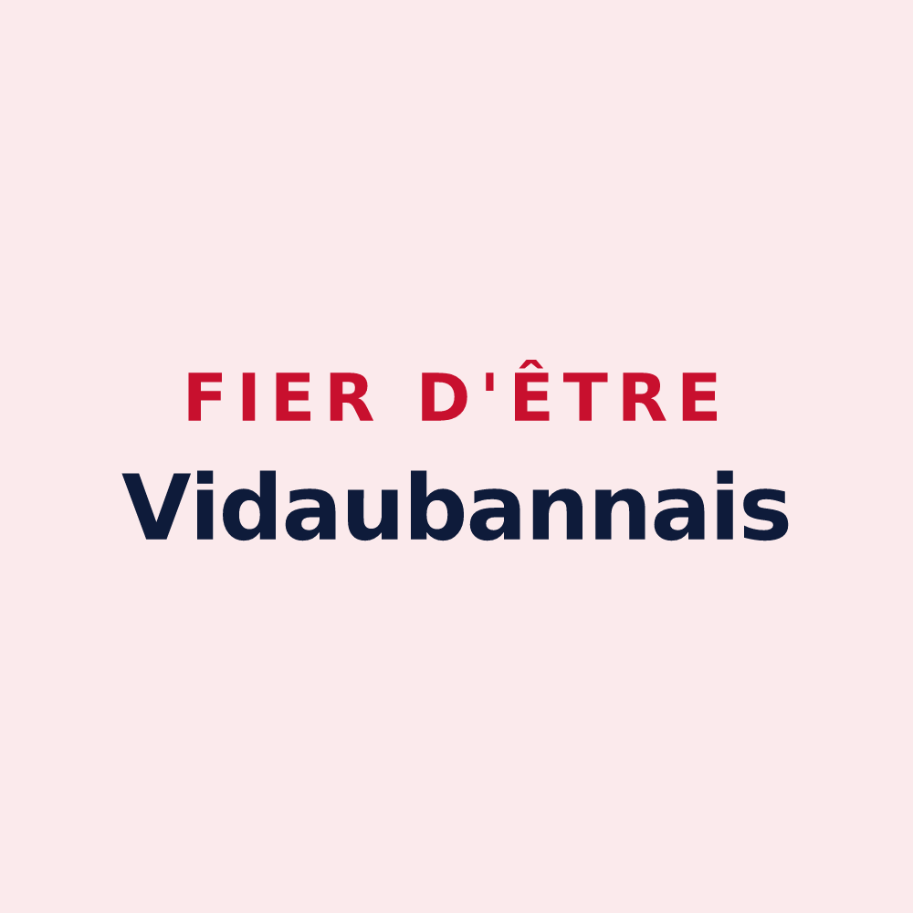 Magnet « Fier d'être Vidaubannais » — design pour Vidauban