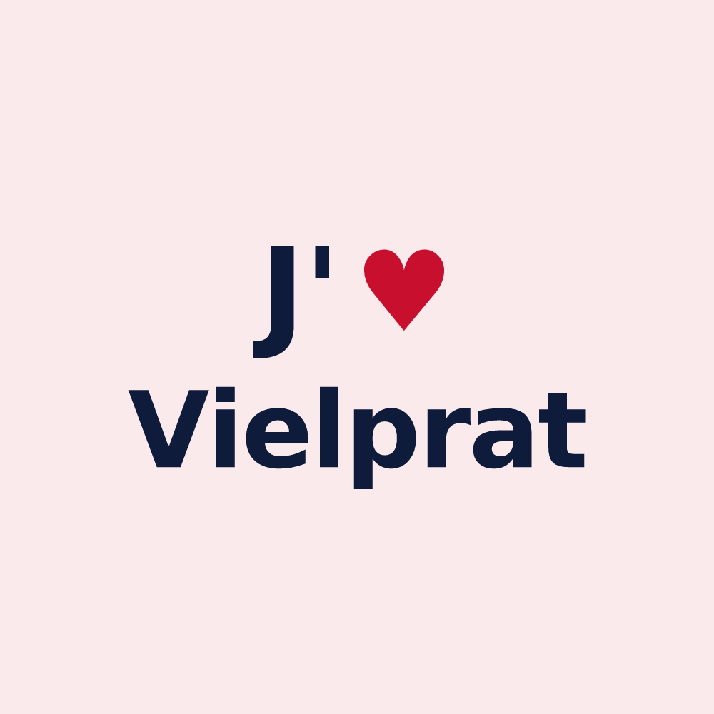 Magnet personnalisé Vielprat — design J'aime Vielprat