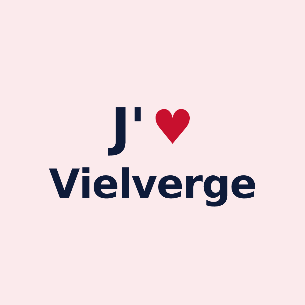 Magnet personnalisé Vielverge — design J'aime Vielverge