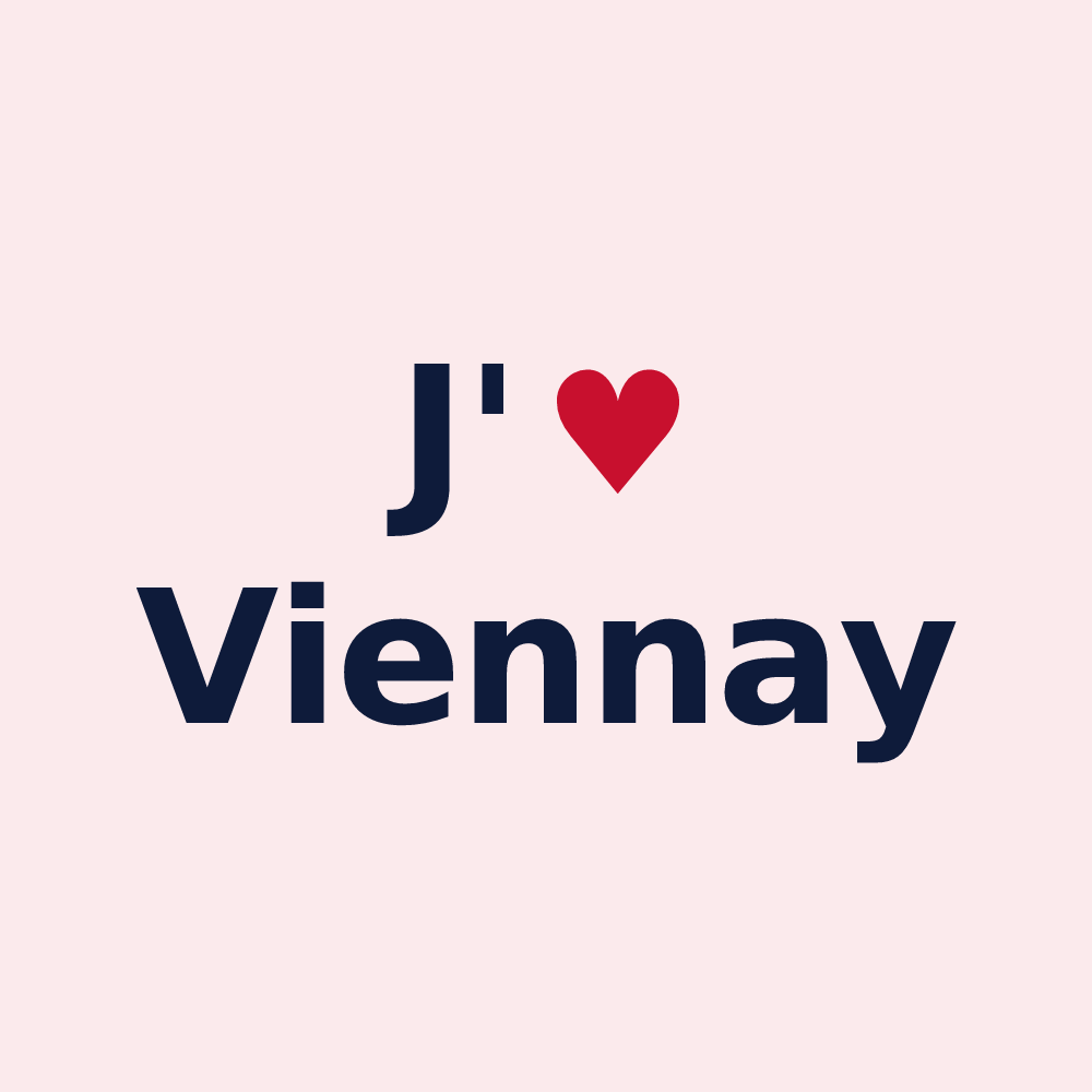 Magnet personnalisé Viennay — design J'aime Viennay
