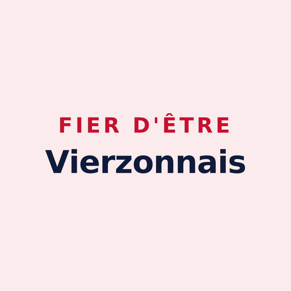 Magnet « Fier d'être Vierzonnais » — design pour Vierzon