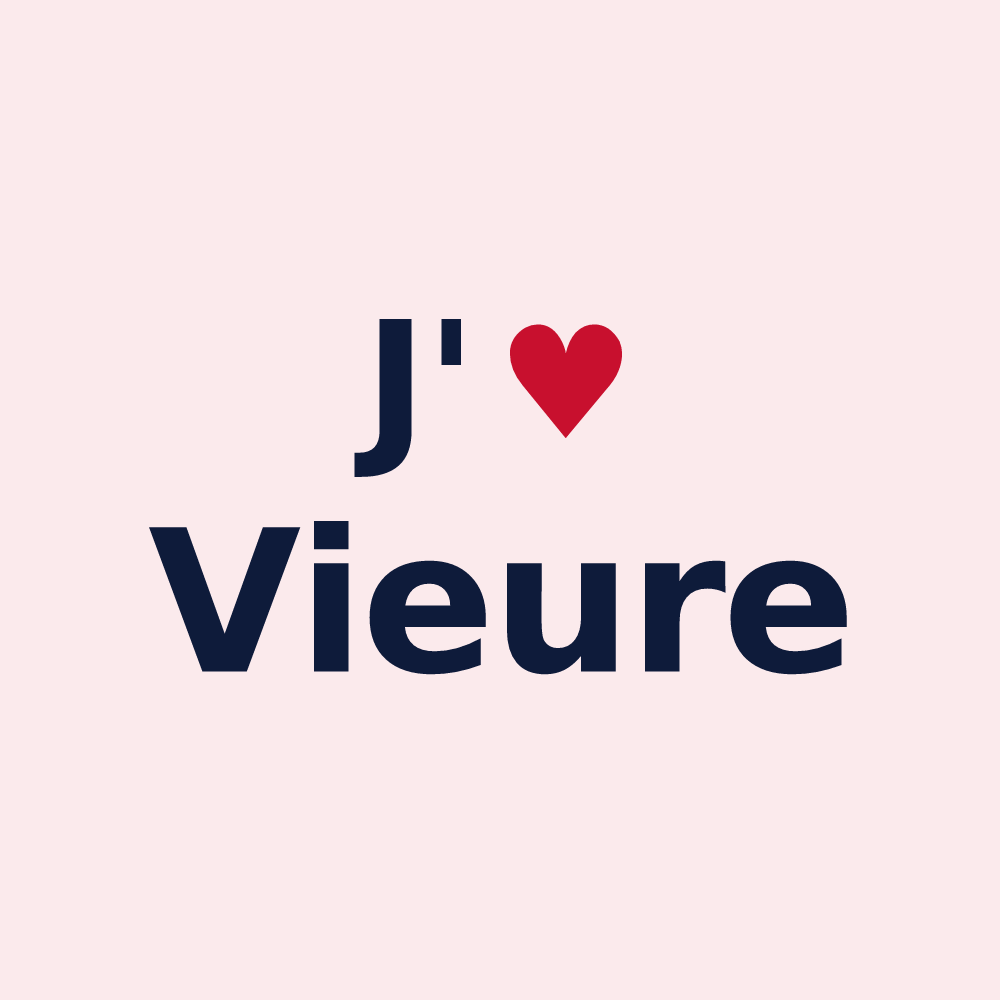 Magnet personnalisé Vieure — design J'aime Vieure