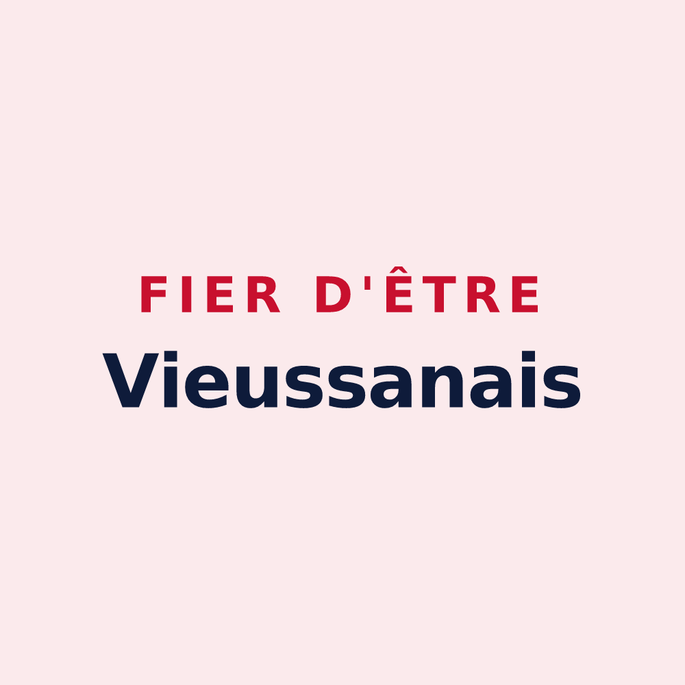 Magnet « Fier d'être Vieussanais » — design pour Vieussan