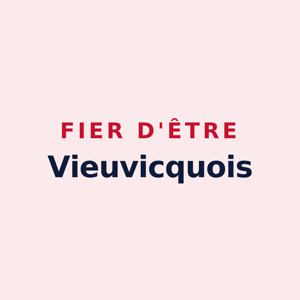 Magnet « Fier d'être Vieuvicquois » — design pour Vieuvicq
