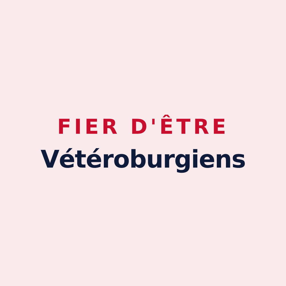 Magnet « Fier d'être Vétéroburgiens » — design pour Vieux-Bourg