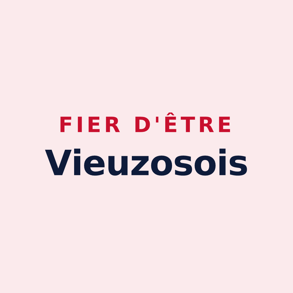 Magnet « Fier d'être Vieuzosois » — design pour Vieuzos