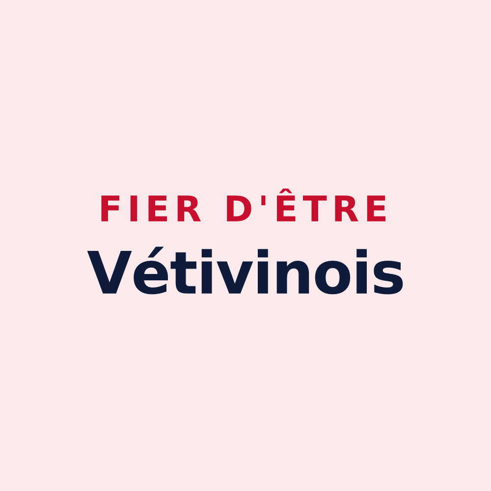 Magnet « Fier d'être Vétivinois » — design pour Viévigne