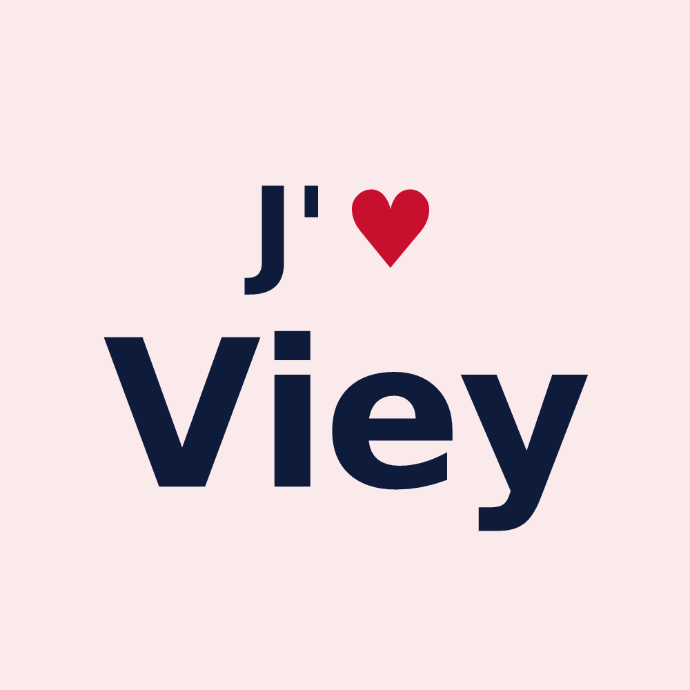 Magnet personnalisé Viey — design J'aime Viey