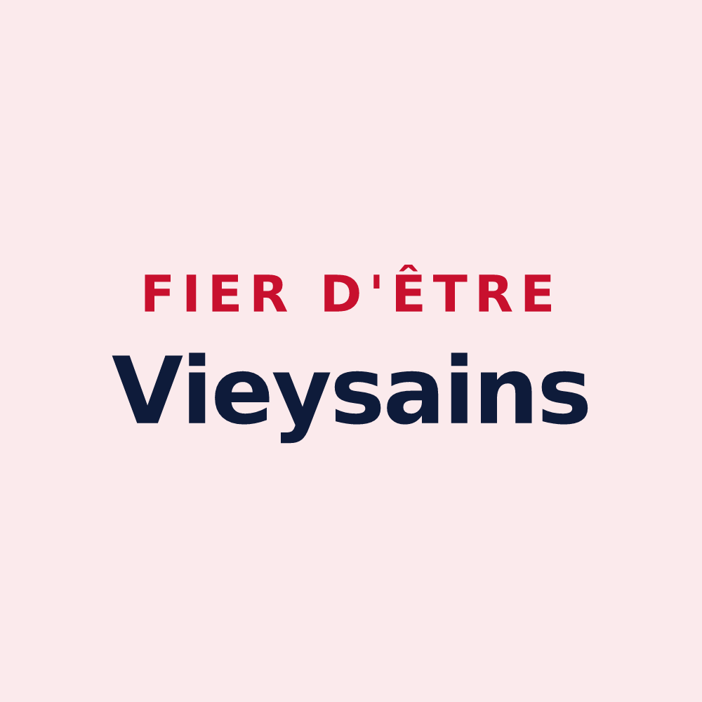 Magnet « Fier d'être Vieysains » — design pour Viey
