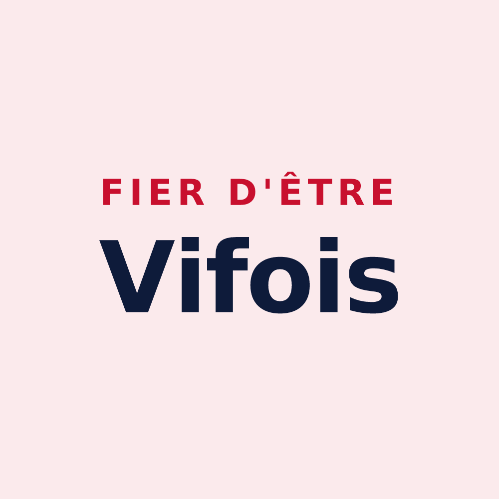 Magnet « Fier d'être Vifois » — design pour Vif