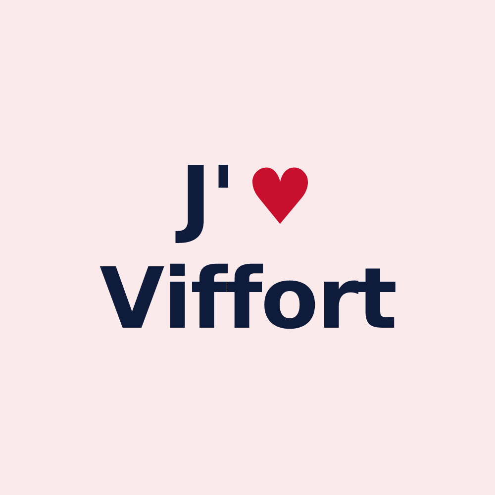 Magnet personnalisé Viffort — design J'aime Viffort