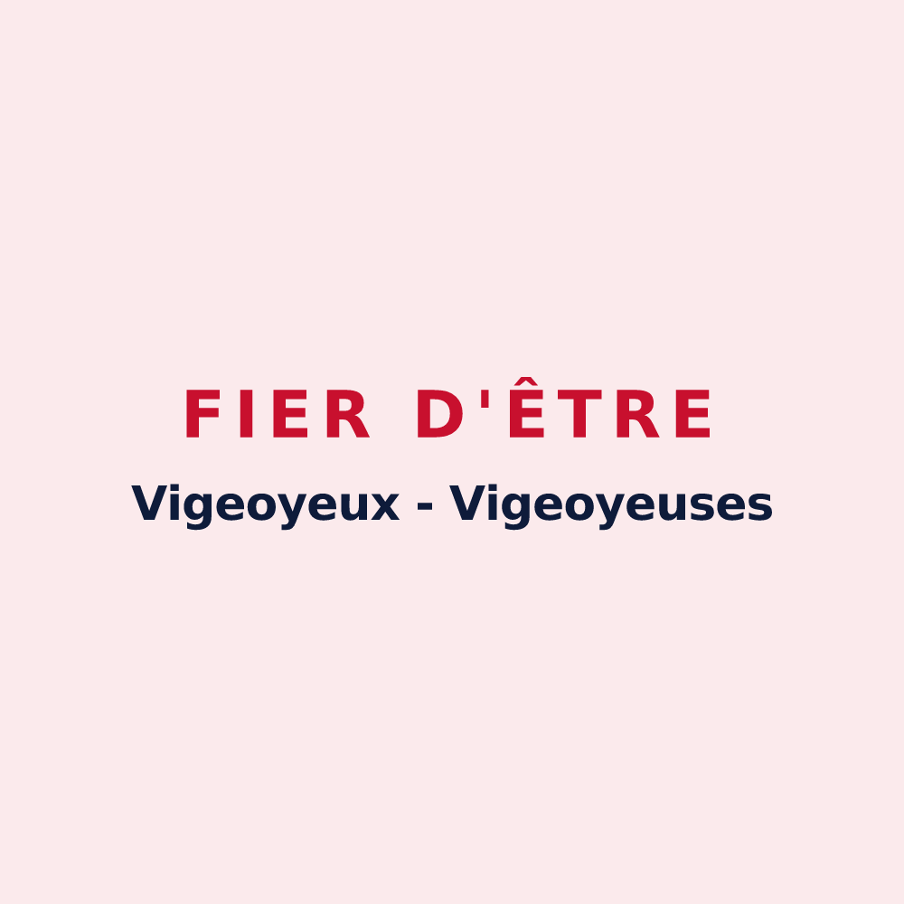 Magnet « Fier d'être Vigeoyeux - Vigeoyeuses » — design pour Vigeois