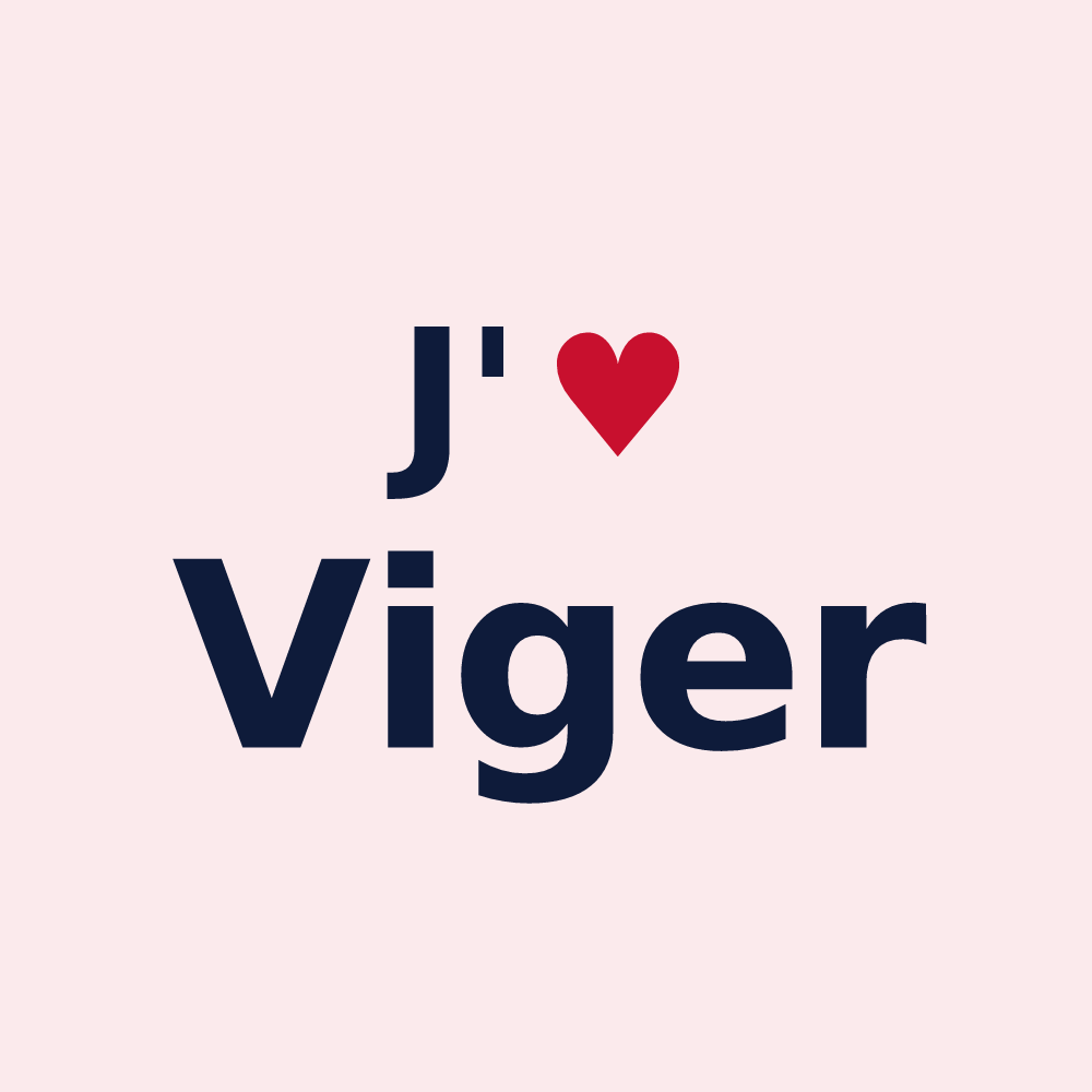 Magnet personnalisé Viger — design J'aime Viger