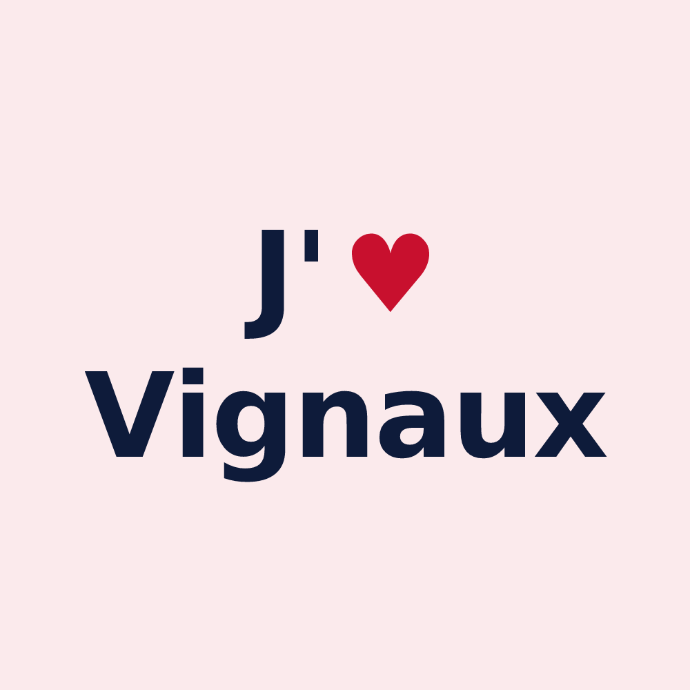 Magnet personnalisé Vignaux — design J'aime Vignaux