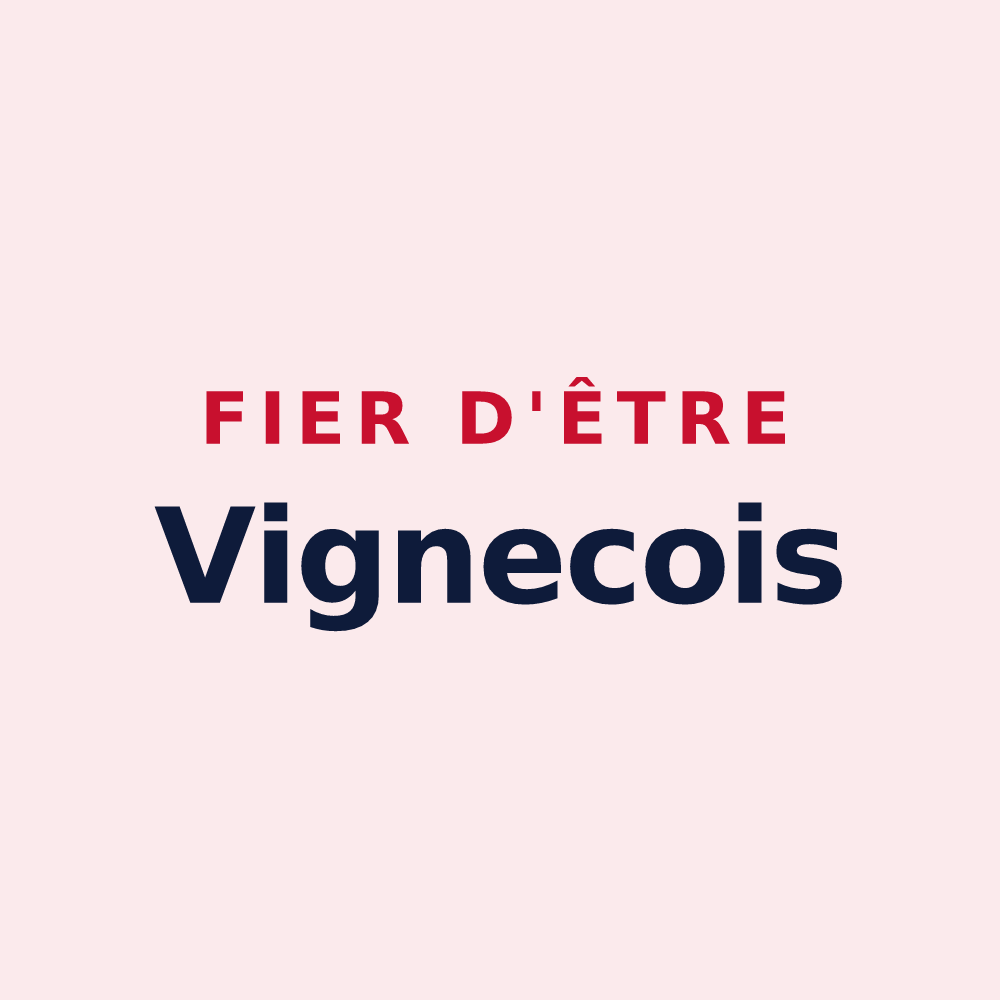 Magnet « Fier d'être Vignecois » — design pour Vignec