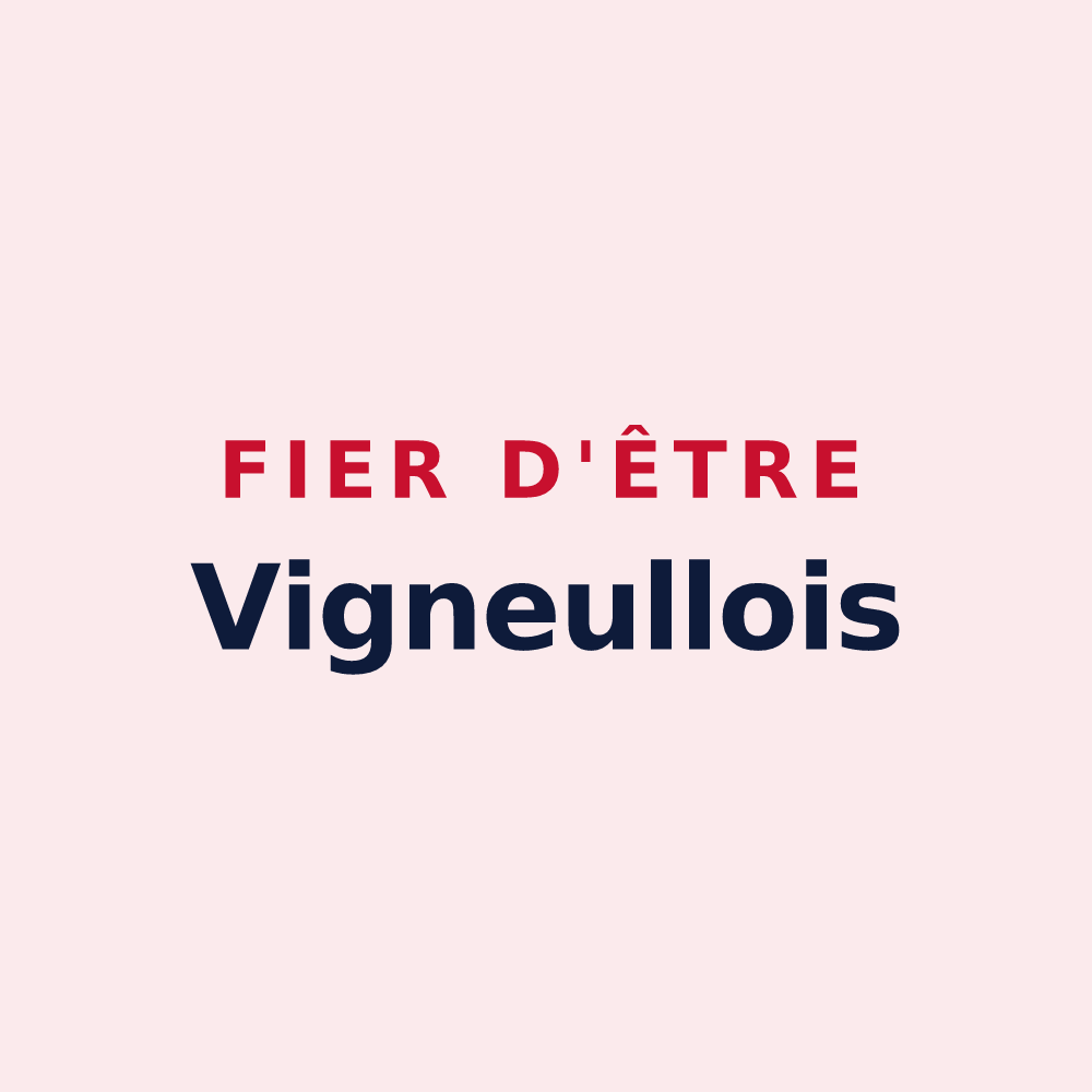 Magnet « Fier d'être Vigneullois » — design pour Vigneulles-lès-Hattonchâtel