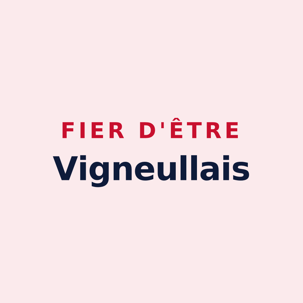 Magnet « Fier d'être Vigneullais » — design pour Vigneulles
