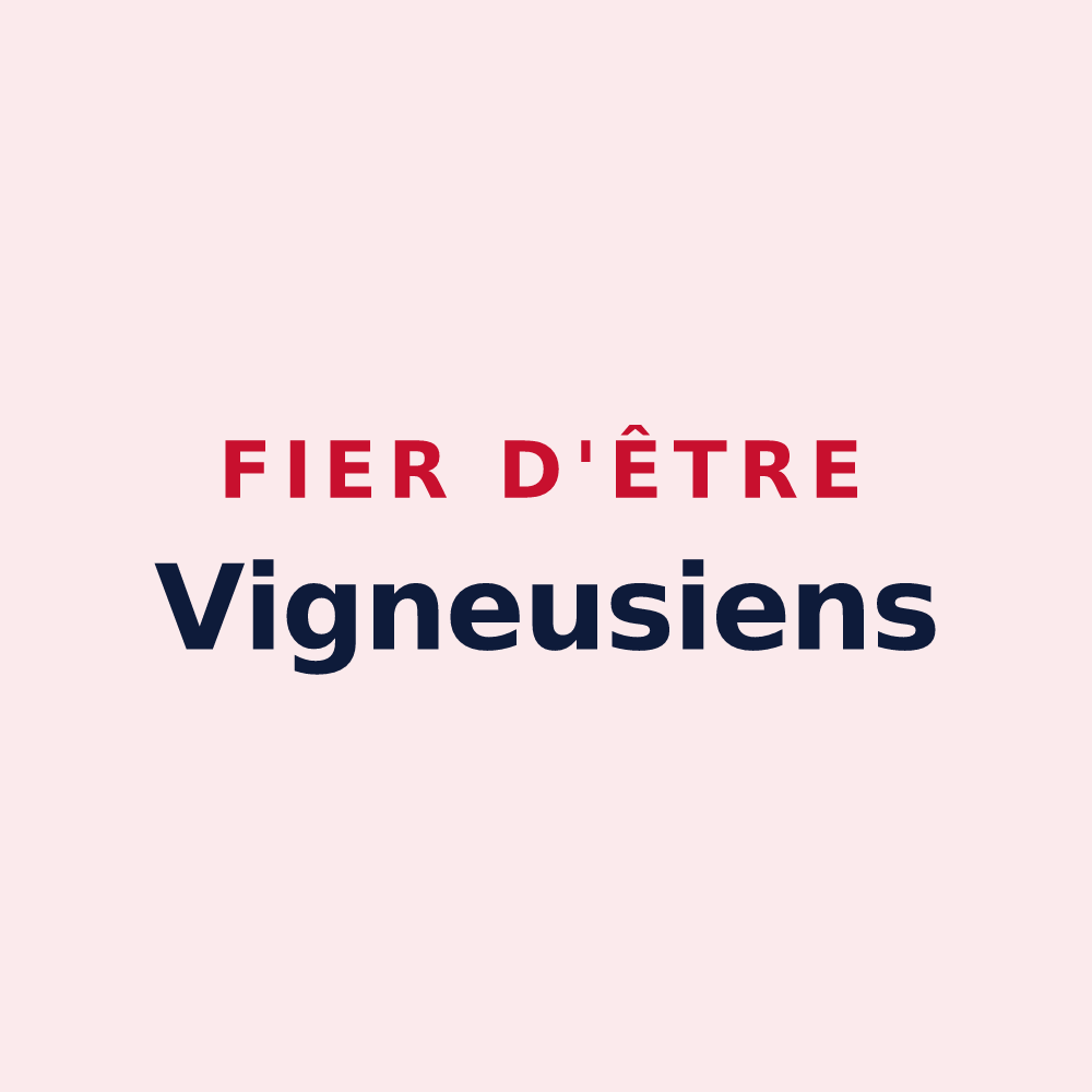 Magnet « Fier d'être Vigneusiens » — design pour Vigneux-sur-Seine