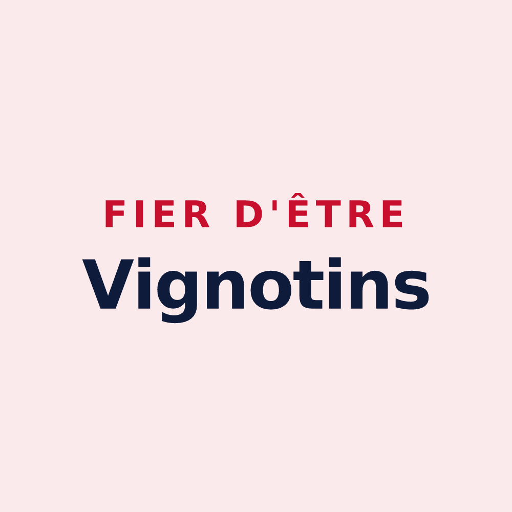 Magnet « Fier d'être Vignotins » — design pour Vignot