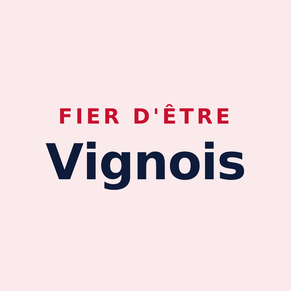 Magnet « Fier d'être Vignois » — design pour Vigny