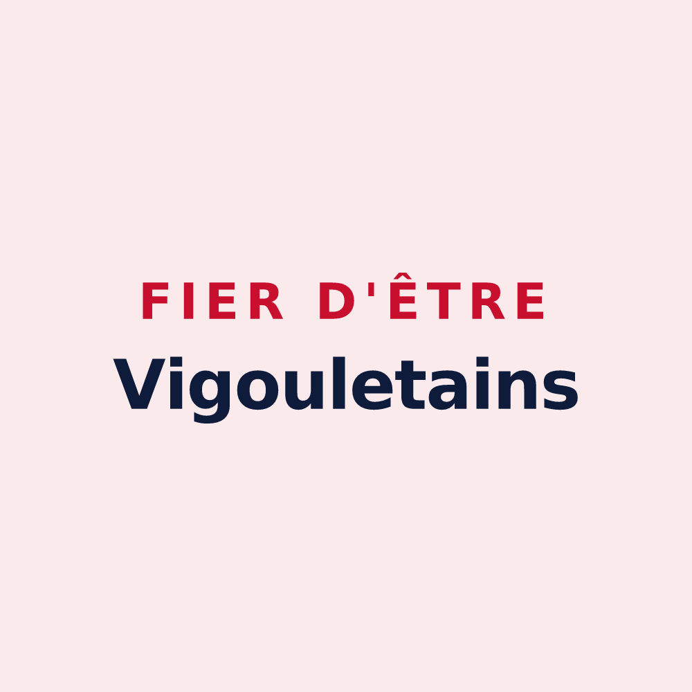 Magnet « Fier d'être Vigouletains » — design pour Vigoulet-Auzil