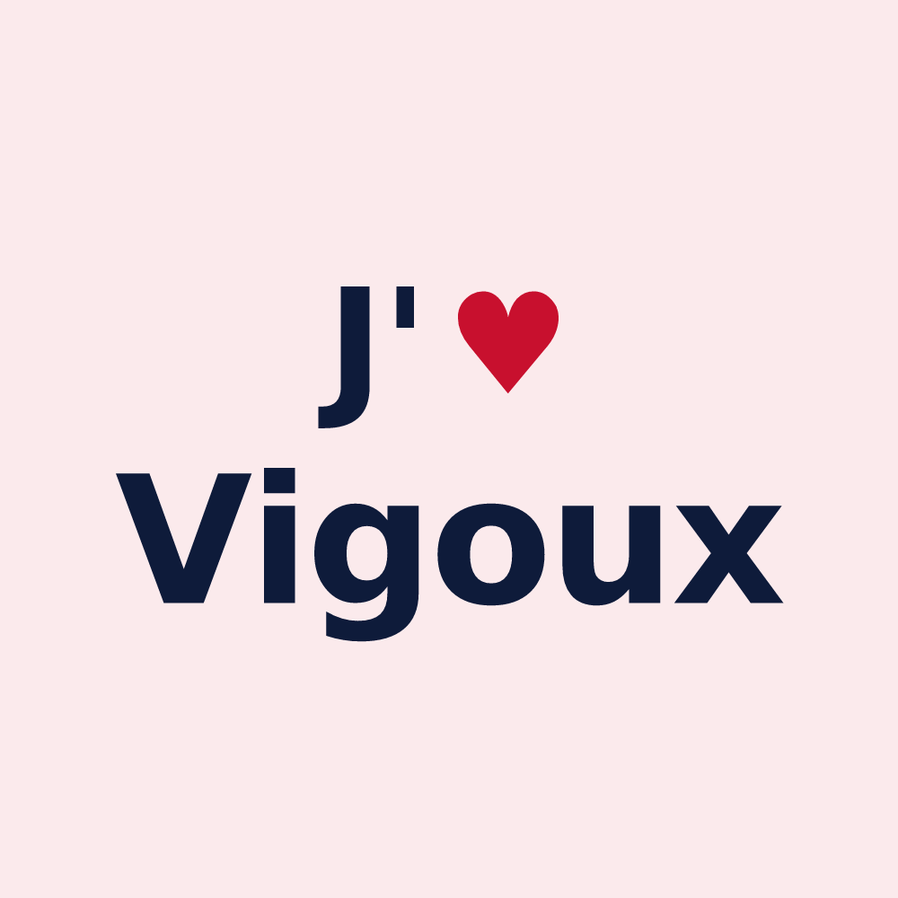 Magnet personnalisé Vigoux — design J'aime Vigoux