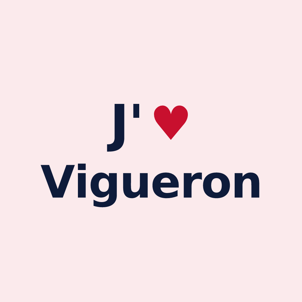 Magnet personnalisé Vigueron — design J'aime Vigueron