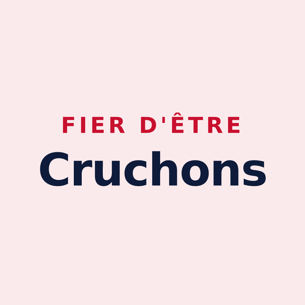 Magnet « Fier d'être Cruchons » — design pour Villadin