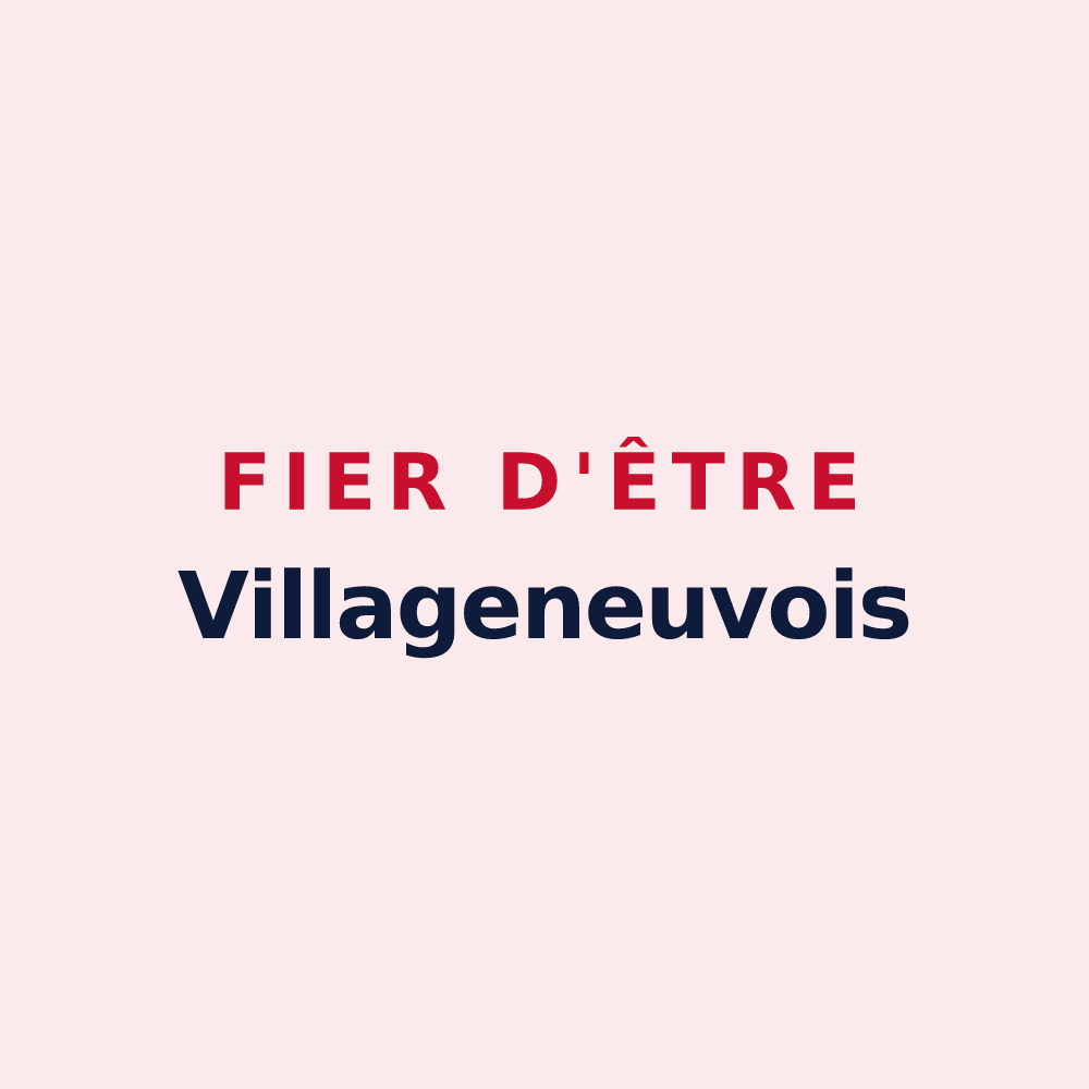 Magnet « Fier d'être Villageneuvois » — design pour Village-Neuf
