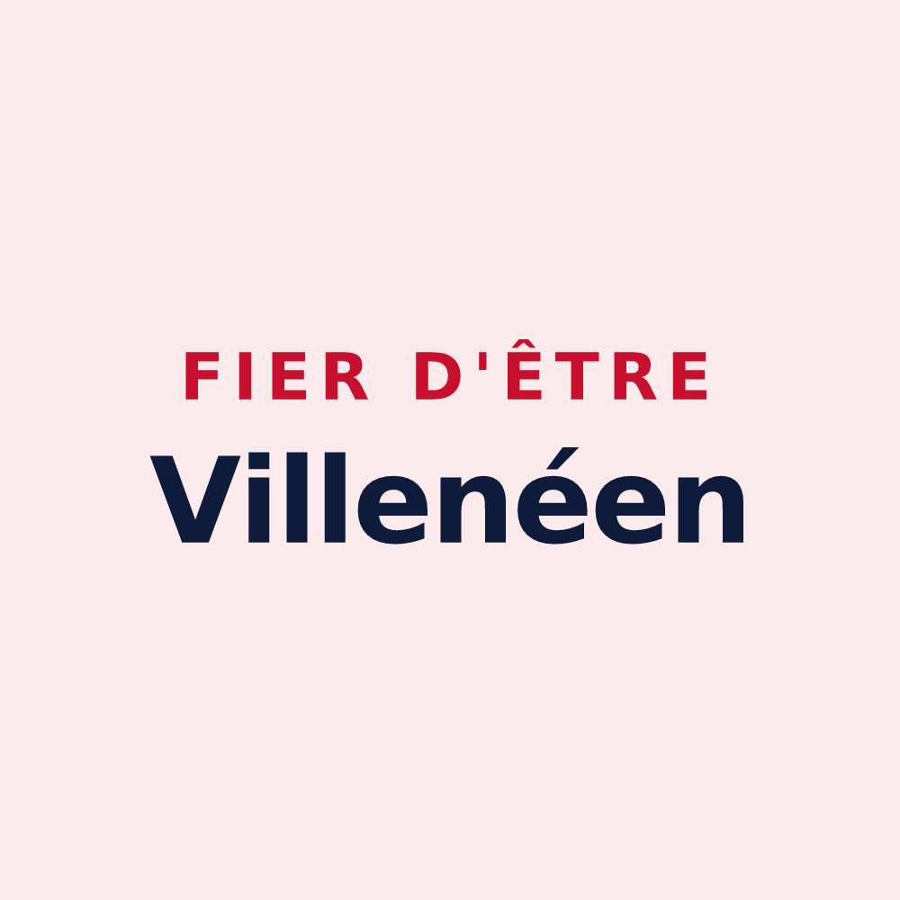 Magnet « Fier d'être Villenéen » — design pour Villaines-en-Duesmois