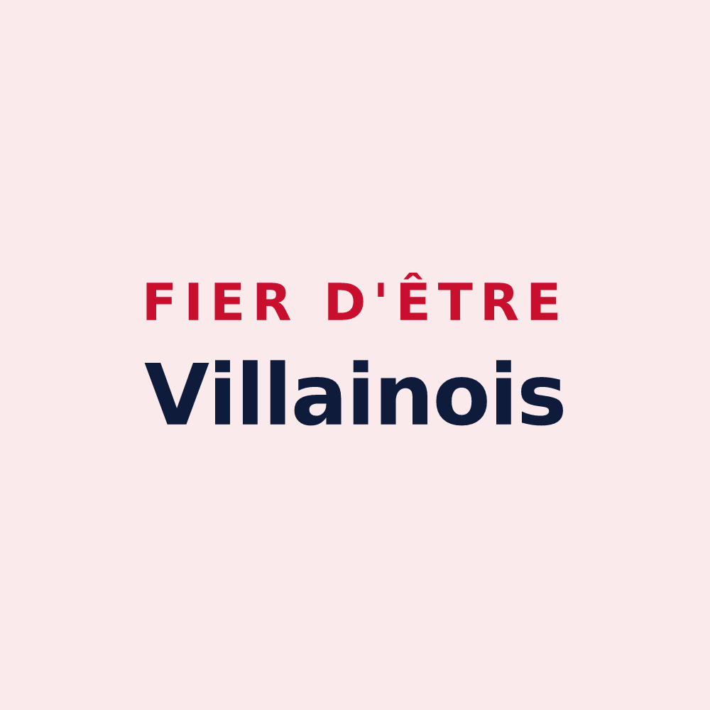 Magnet « Fier d'être Villainois » — design pour Villaines-la-Gonais