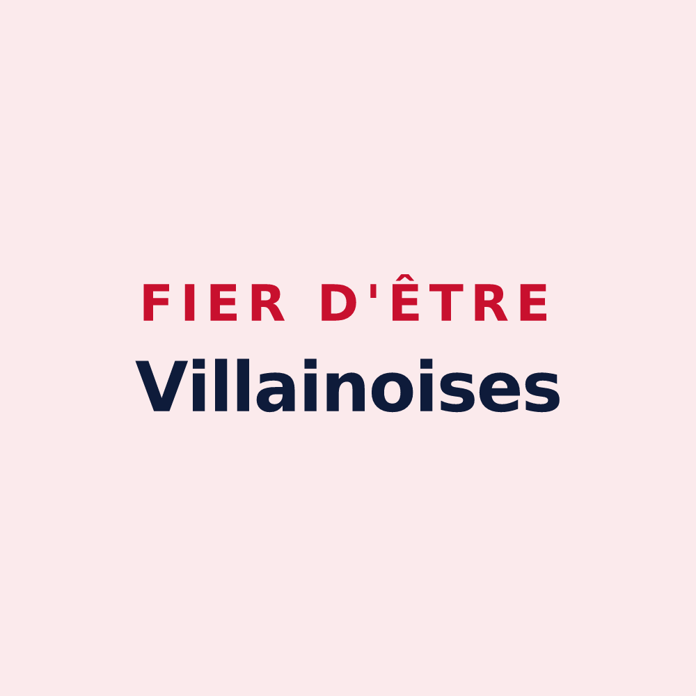 Magnet « Fier d'être Villainoises » — design pour Villaines-sous-Bois