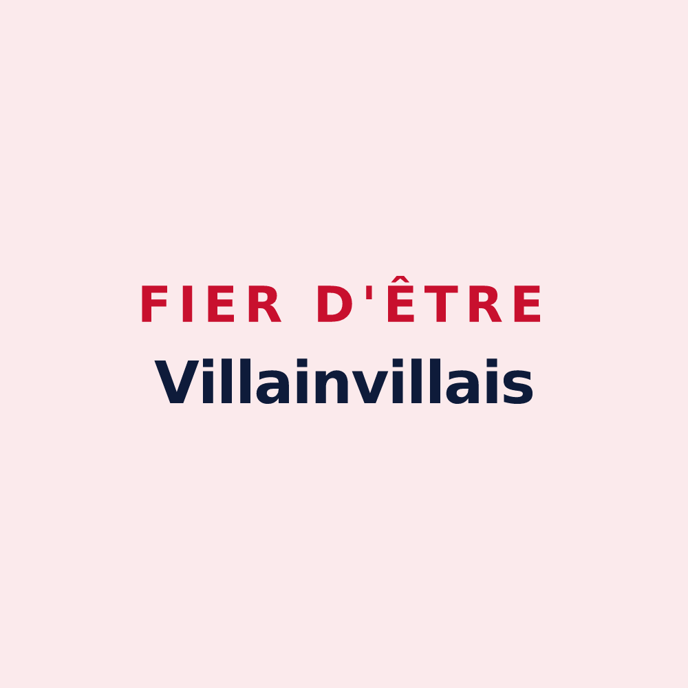 Magnet « Fier d'être Villainvillais » — design pour Villainville