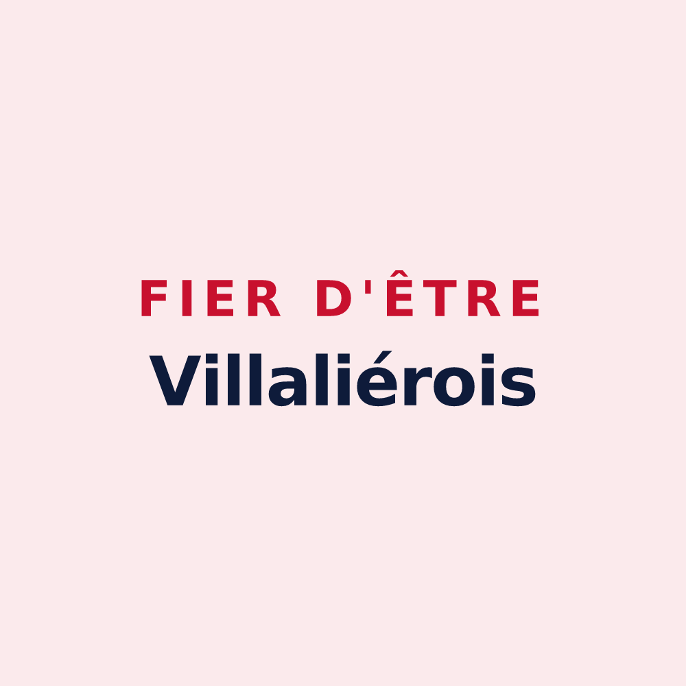 Magnet « Fier d'être Villaliérois » — design pour Villalier
