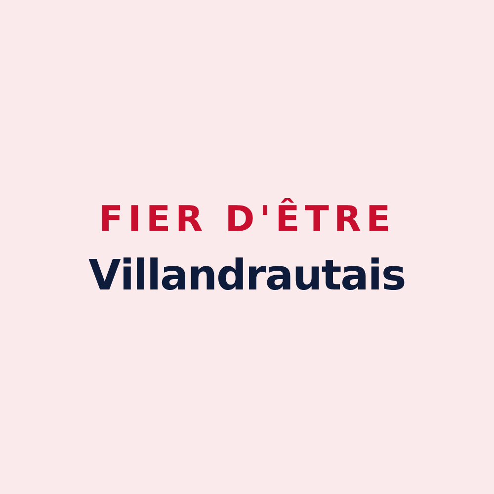 Magnet « Fier d'être Villandrautais » — design pour Villandraut